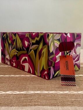 NWT Missoni for Target Media Storage Box 11"x6"x5" Floral Print NWT